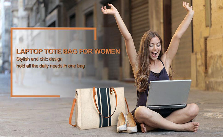 Buy Wholesale China Laptop Tote Bag For Women Large Canvas Women's  Briefcase Waterproof Computer Bag Work Bags & Canvas Tote Bag at USD 5.3