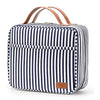 Large Waterproof Fashionable Striped Travel Toiletry Bag for Women
